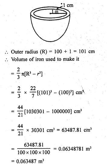 RD Sharma Solutions Class 9 Chapter 21 Surface Areas and Volume of a Sphere