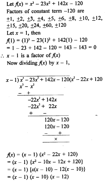 Solution Of Rd Sharma Class 9 Chapter 6 Factorisation of Polynomials