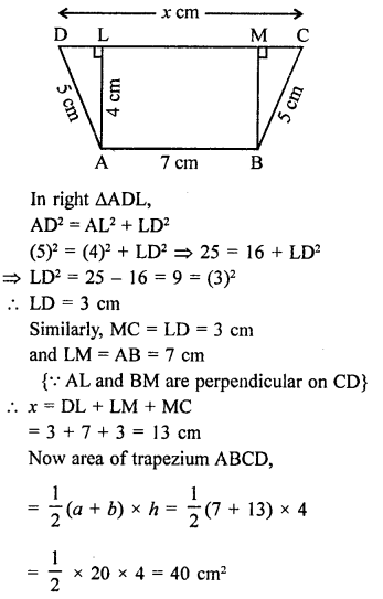 RD Sharma Solutions Class 9 Chapter 14 Quadrilaterals