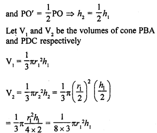 RD Sharma Class 9 Book Chapter 20 Surface Areas and Volume of A Right Circular Cone