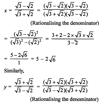 RD Sharma Mathematics Class 9 Solutions Chapter 3 Rationalisation