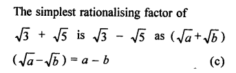 Rationalise The Denominator Chapter 3 Class 9 RD Sharma Solutions
