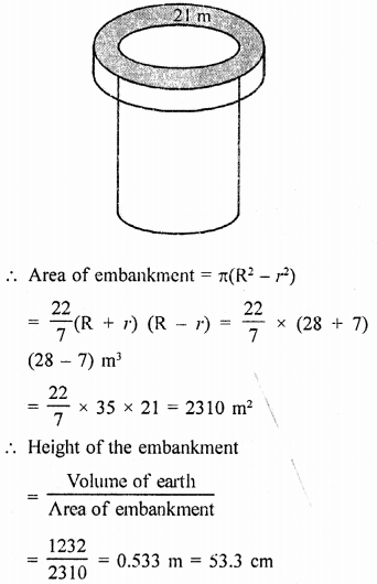 RD Sharma Class 9 Solution Chapter 19 Surface Areas and Volume of a Circular Cylinder