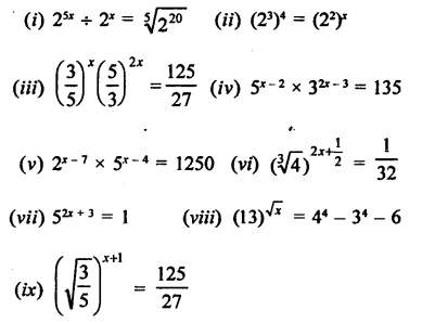 Class 9 Maths Chapter 2 Exponents of Real Numbers RD Sharma Solutions
