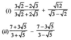 RD Sharma Class 9 Solutions Chapter 3 Rationalisation