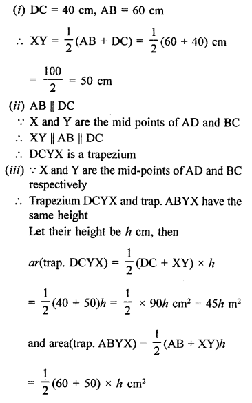 Quadrilaterals With Solutions PDF RD Sharma Class 9 Solutions