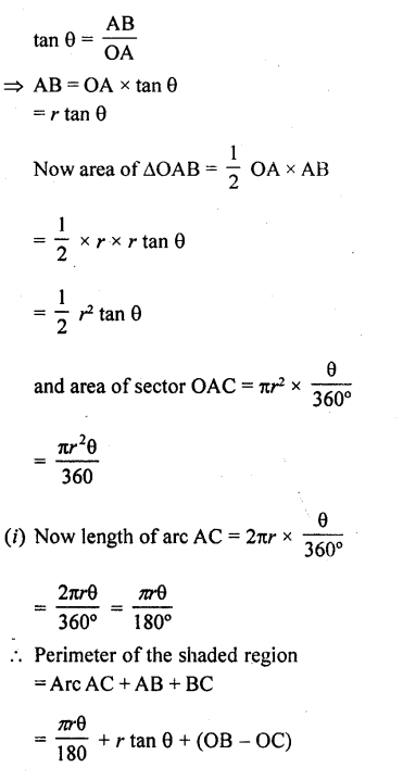 Class 10 RD Sharma Chapter 15 Areas related to Circles