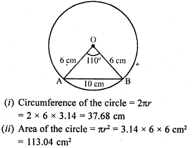 RD Sharma Maths Class 10 Solutions Chapter 15 Areas related to Circles