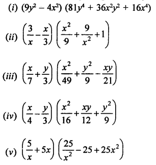 RD Sharma Class 9 Solution Chapter 4 Algebraic Identities