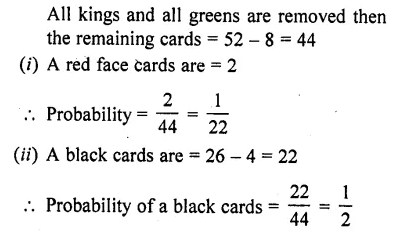 RD Sharma Maths Book For Class 10 Solution Chapter 13 Probability 