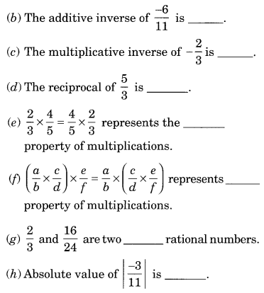 Extra Questions for Class 8 Maths Rational Numbers Q24