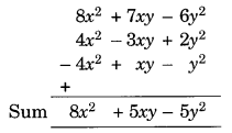 Algebraic Expressions and Identities NCERT Extra Questions for Class 8 Maths Q5