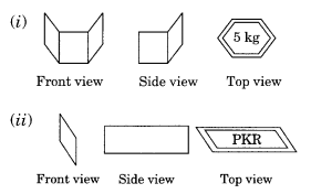 Visualising Solid Shapes NCERT Extra Questions for Class 8 Maths Q6.1