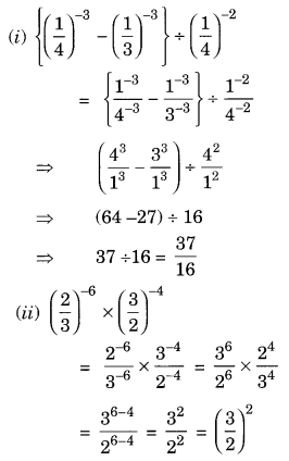 Exponents and Powers Class 8 Extra Questions Maths Chapter 12 Q8.1