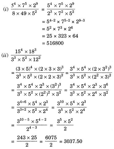 Exponents and Powers Class 7 Extra Questions Maths Chapter 13 Q18.1