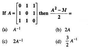 Maths MCQs for Class 12 with Answers Chapter 4 Determinants Q38
