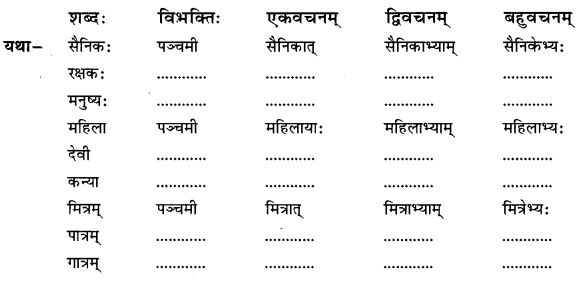 Abhyasvan Bhav Sanskrit Class 9 Solutions Chapter 6 कारकोपपदविभक्तिः 10
