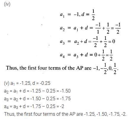 Arithmetic Progression Class 10 NCERT Solutions Pdf Ex 5.1 Q2.1