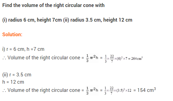 Class 9 Maths NCERT Solutions Chapter 13 Surface Areas and Volumes Ex 13.7 A1