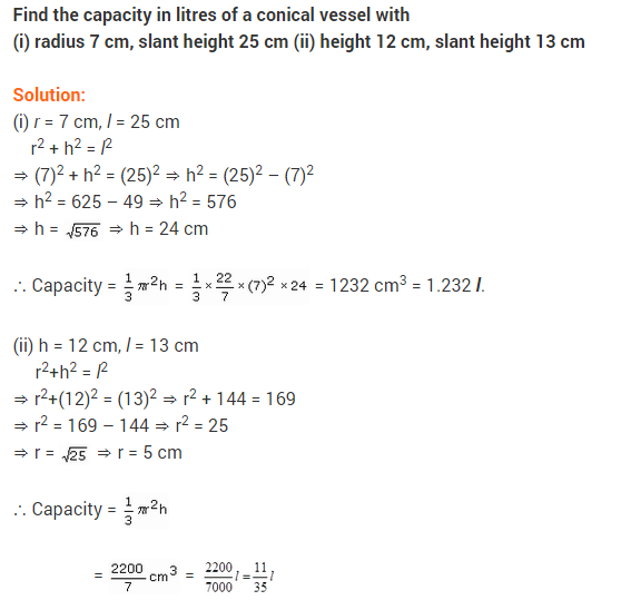 Class 9 Maths NCERT Solutions Chapter 13 Surface Areas and Volumes Ex 13.7 A2