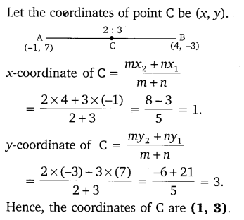 Coordinate Geometry Class 10 Maths NCERT Solutions Ex 7.2 PDF Download Q1