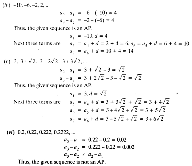 Ex 5.1 Class 10 Maths NCERT Solutions Arithmetic Progression Ex 5.1 Q4.1