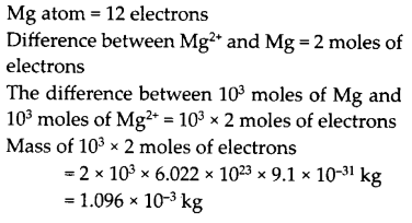 NCERT Exemplar Class 9 Science Chapter 3 atoms and molecules q36
