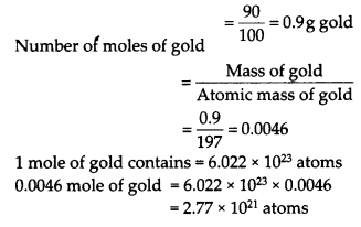 NCERT Exemplar Class 9 Science Chapter 3 atoms and molecules q39