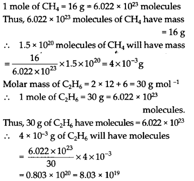 NCERT Exemplar Class 9 Science Chapter 3 atoms and molecules q43