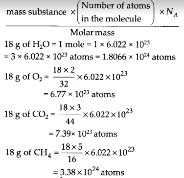 NCERT Exemplar Class 9 Science Chapter 3 atoms and molecules q6