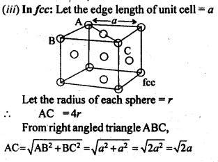 NCERT Solutions For Class 12 Chemistry Chapter 1 The Solid State Exercises Q10.1