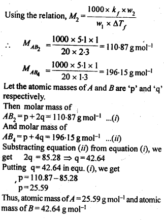 NCERT Solutions For Class 12 Chemistry Chapter 2 Solutions Exercises Q21