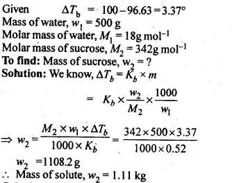 NCERT Solutions For Class 12 Chemistry Chapter 2 Solutions Textbook Questions Q10