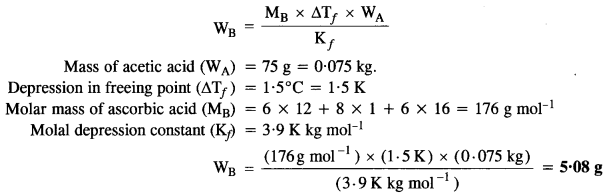 NCERT Solutions For Class 12 Chemistry Chapter 2 Solutions Textbook Questions Q11