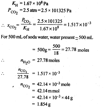 NCERT Solutions For Class 12 Chemistry Chapter 2 Solutions Textbook Questions Q7