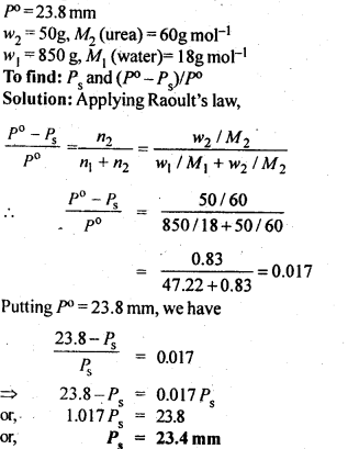 NCERT Solutions For Class 12 Chemistry Chapter 2 Solutions Textbook Questions Q9
