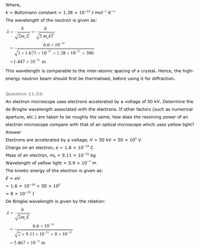 NCERT Solutions For Class 12 Physics Chapter 11 Dual Nature of Radiation and Matter 39