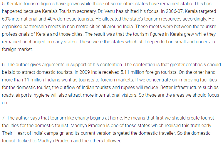 NCERT Solutions for Class 10 English Main Course Book Unit 5 Travel and Tourism Chapter 4 Promoting Tourism Q1.1
