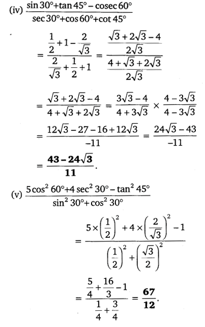 NCERT Solutions for Class 10 Maths Chapter 8 Trigonometry Exercise 8.2 PDF Download Q1.1