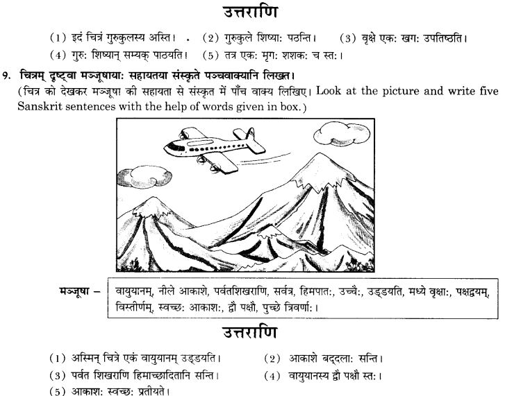 NCERT Solutions for Class 10th Sanskrit Chapter 3 Chitraadharitam Varnanam 14