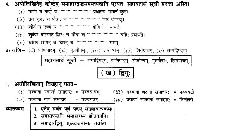 NCERT Solutions for Class 10th Sanskrit Chapter 3 Samasah 16