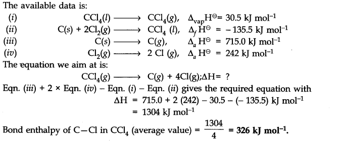 NCERT Solutions for Class 11 Chemistry Chapter 6 Thermodynamics Q15.1