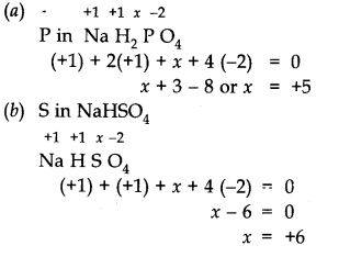NCERT Solutions for Class 11 Chemistry Chapter 8 Redox Reactions Q1.1