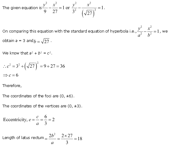 NCERT Solutions for Class 11 Maths Chapter 11 Conic Sections Ex 11.4 Q2.1