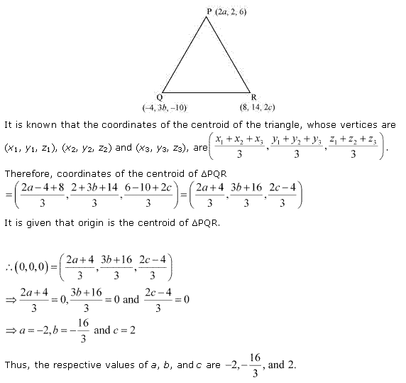 NCERT Solutions for Class 11 Maths Chapter 12 Introduction to three Dimensional Geometry Miscellaneous Ex Q3.1