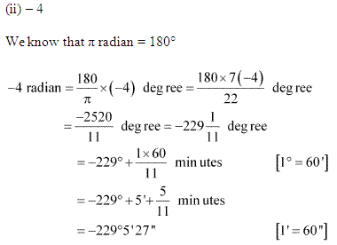 NCERT Solutions for Class 11 Maths Chapter 3 Trigonometric Functions Ex 3.1 Q2.2