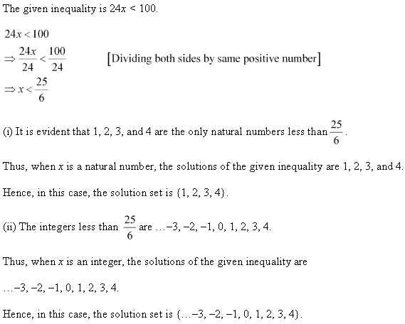 NCERT Solutions for Class 11 Maths Chapter 6 Linear Inequalities Ex 6.1 Q1.1
