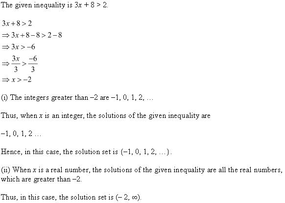 NCERT Solutions for Class 11 Maths Chapter 6 Linear Inequalities Ex 6.1 Q4.1