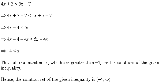 NCERT Solutions for Class 11 Maths Chapter 6 Linear Inequalities Ex 6.1 Q5.1