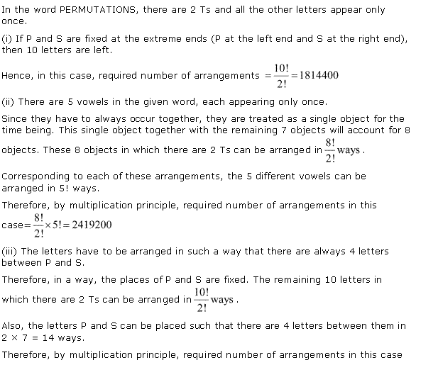 NCERT Solutions for Class 11 Maths Chapter 7 Permutation and Combinations Ex 7.3 Q11.1
